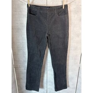 Talbots women's corduroy pants dark gray straight leg dark academia fall